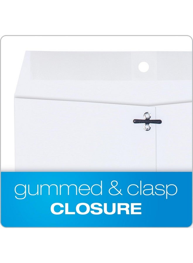 Quality Park 9 X 12 Clasp Envelopes,Deeply Gummed Flaps For Permanent Secure Seal, Great For Filing, Storing Or Organizing Documents, 28 Lb. White Wove, 100/Box (Qua38390) - Image 3