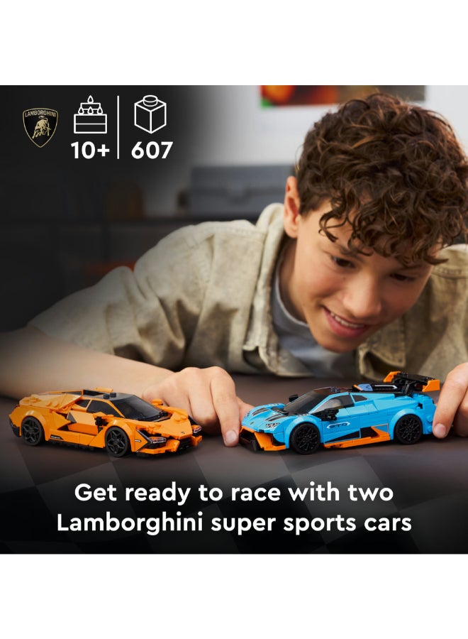 LEGO Speed Champions Lamborghini Revuelto & Huracán STO 77238 (Age 10+, 607 Pieces) - Image 2