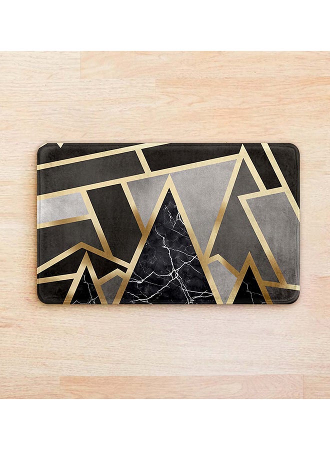 ريزاريز سجادة باب سوبر سوفت رمادي فسيفساء رمادية اللون، مانعة للانزلاق قابلة للغسل، 50 × 80 سم - Image 1