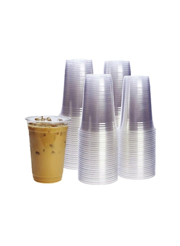 SNH Packing Juice Cup 20 Oz Without Lid Clear Strong Disposable - Ideal for iced coffee, smoothies, Bubble Boba tea, milkshakes, frozen cocktails, water, sodas, juices, snacks, dessert and more 25 Pieces - Image 1