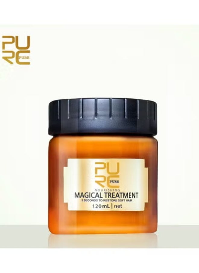 PURC Magical Hair Treatment Mask Frizzy Make Hair Soft Smooth Deep Repair 5 Seconds Repairs Keratin Hair Treatment Hair Scalp Care 120ML  - Image 1