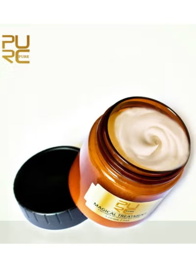 PURC Magical Hair Treatment Mask Frizzy Make Hair Soft Smooth Deep Repair 5 Seconds Repairs Keratin Hair Treatment Hair Scalp Care 120ML  - Image 3