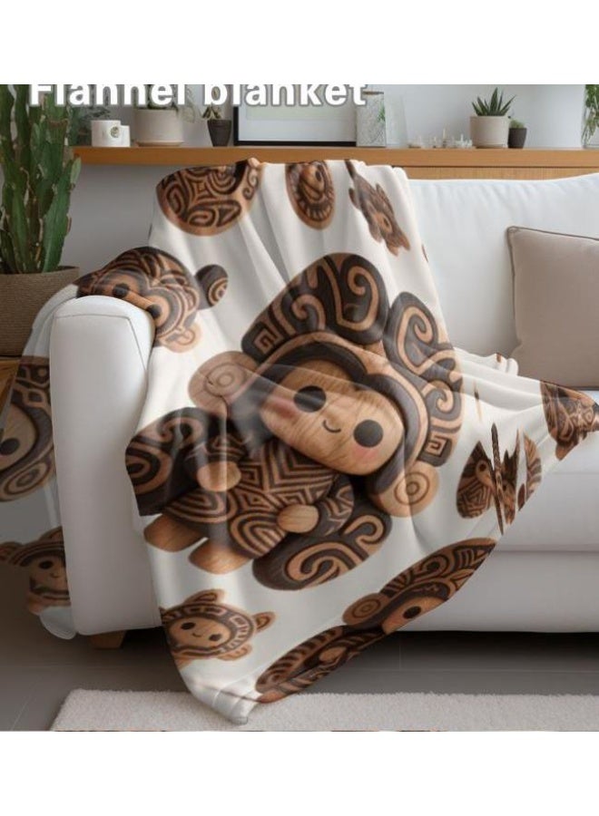 general Flannel thin blanket (warm and comfortable, suitable for sleep, gaming, dust removal and sandproof) 150cm*200cm - 129 - Image 4