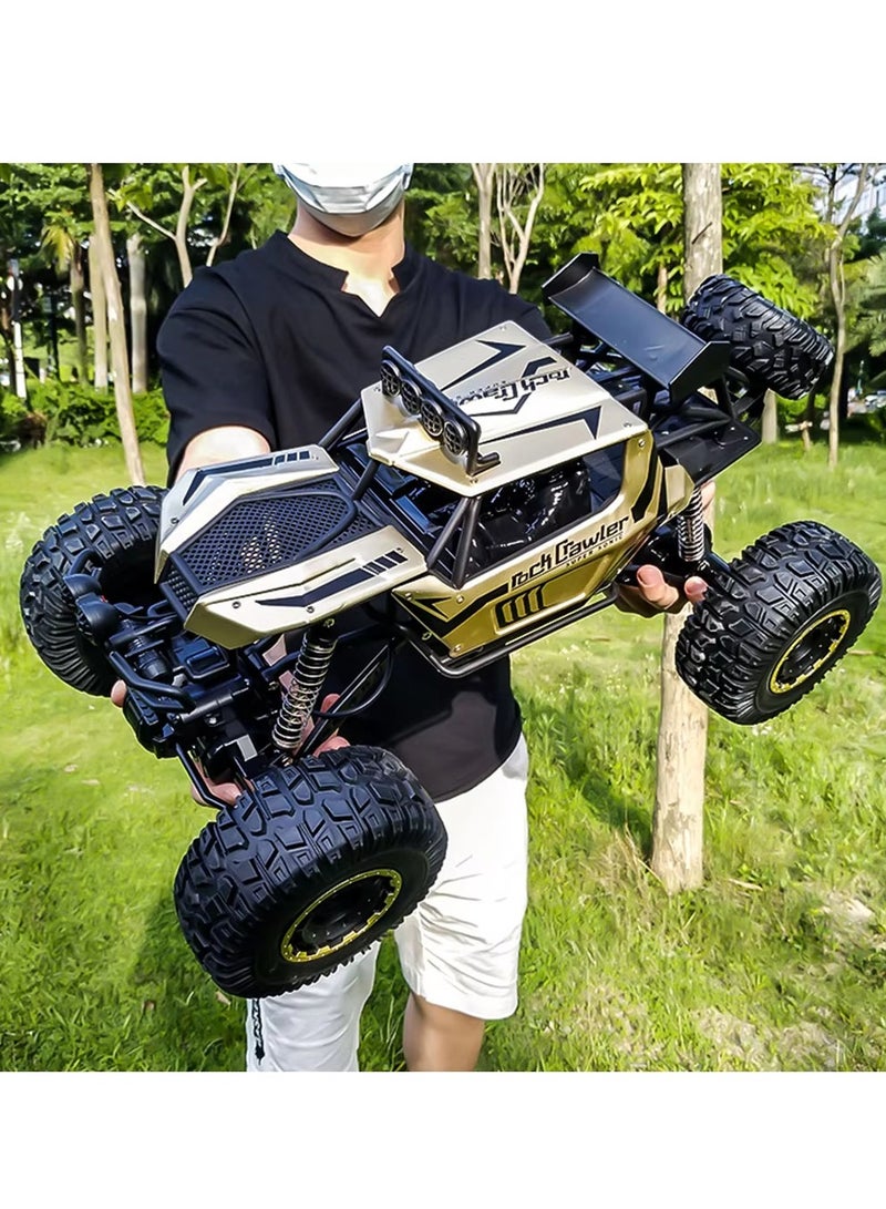 1:8 Scale 50cm Large - Sized Alloy 4WD Off - Road Climbing RC Car - Mountain Bigfoot Monster Truck Toy Model-gold - Image 1