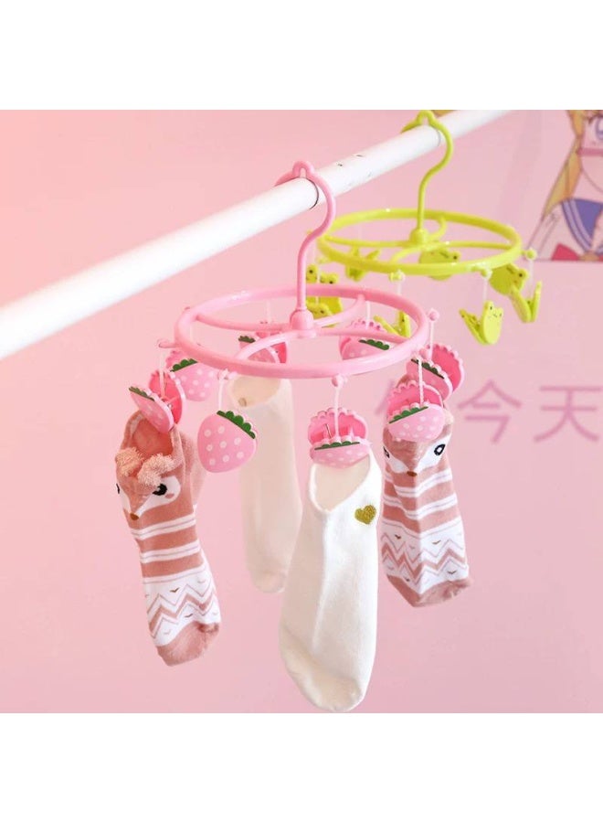 8-Pin Underwear and Sock Dryer with 360-Degree Rotating Hook, Unique and Practical Design  S - Image 3