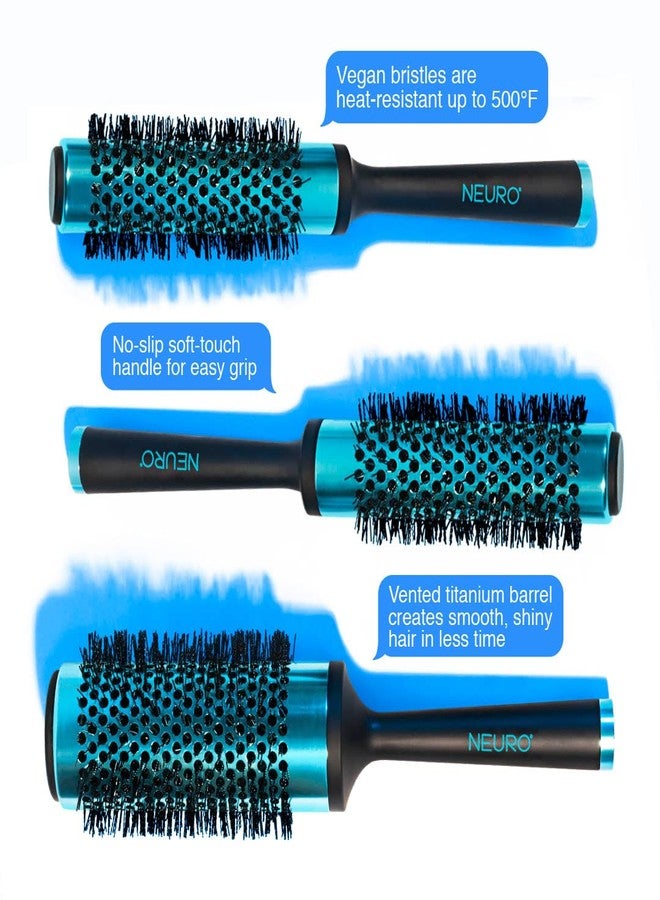 Neuro by Paul Mitchell Titanium Round Brush, For Blow-Drying All Hair Types, Small - Image 2