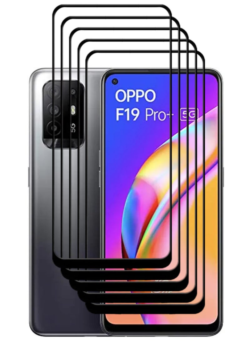 ACLIX 5 Pieces Antistatic ESD Dustproof Premium Quality High Definition Tempered Glass Screen Protector Designed For Oppo F19 Pro+ 5G - Image 1