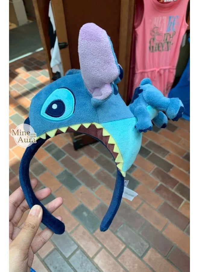 Disney Plush 3D Stitch Headband for Women & Children – Cute Cartoon Hair Accessory - Image 4