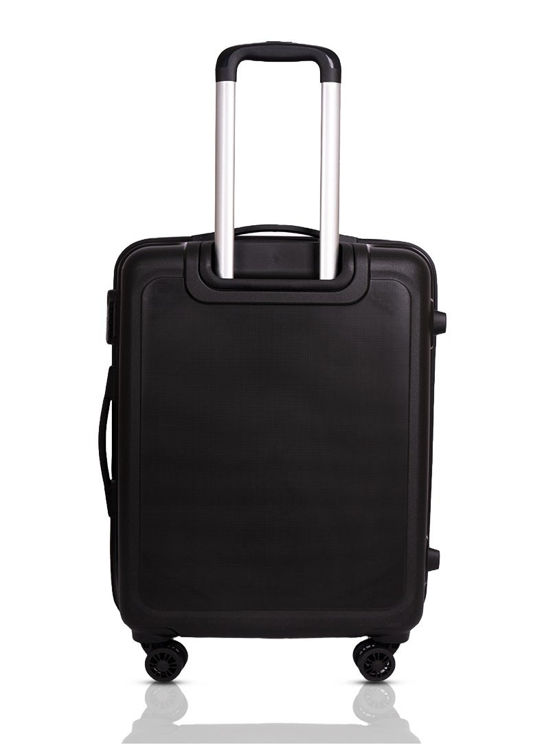 Skybags - ZAP Checked Luggage Trolley| Hardcase Polypropylene Material| 3-Digit Combination Lock | 360° Degree Wheel Rotation| Large-28 Inch- Black - Image 1