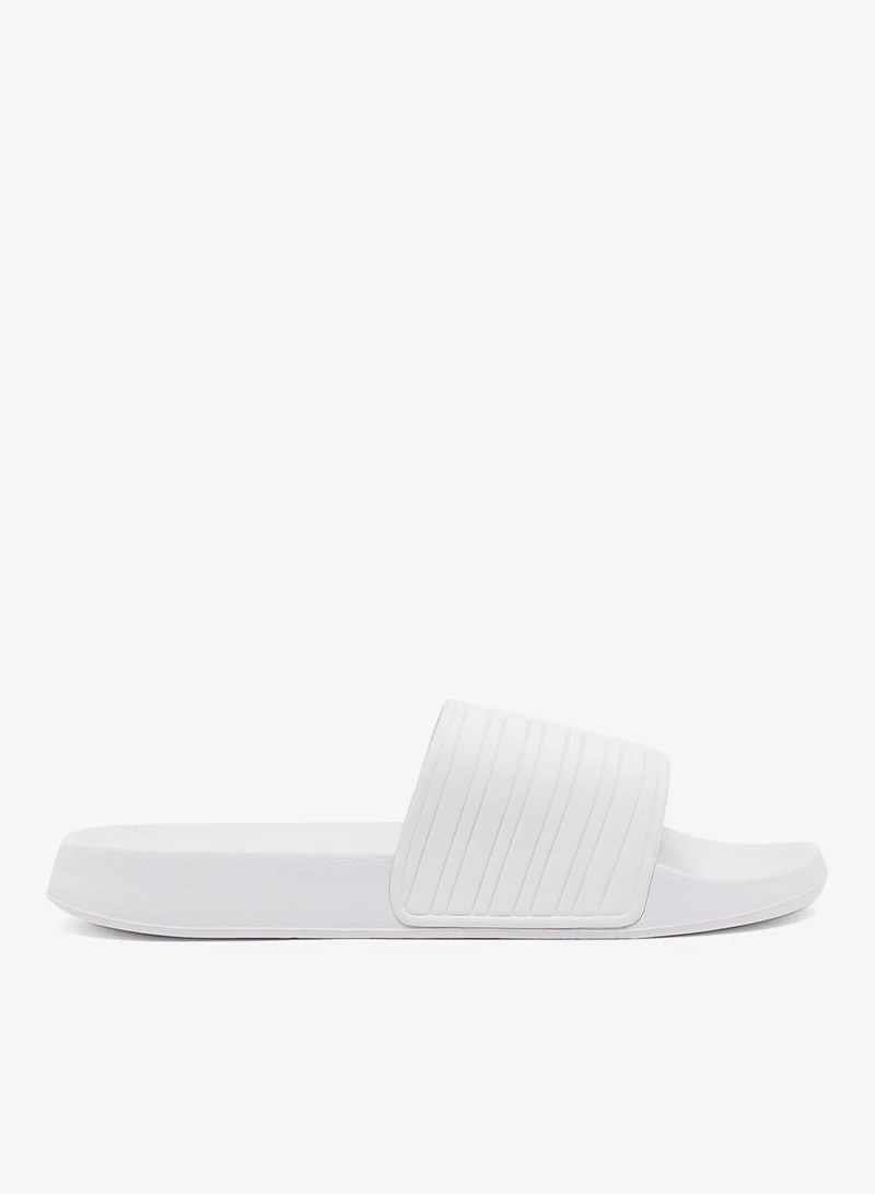 Casual Stripes Detail Slides