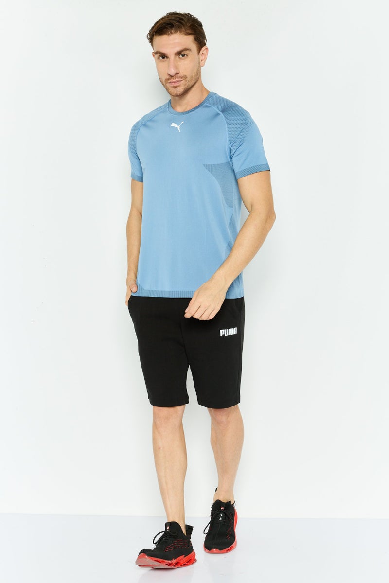 PUMA Men Sportswear Fit Short Sleeves Outdoor T-Shirt, Blue - Image 2