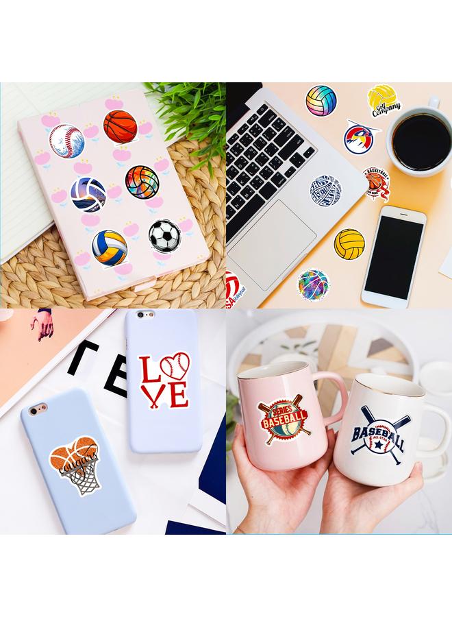 Bluejw 50 Self-created Ball Sports Stickers Football Volleyball Softball Football NBA Basketball Sports Collection Stickers - Image 4