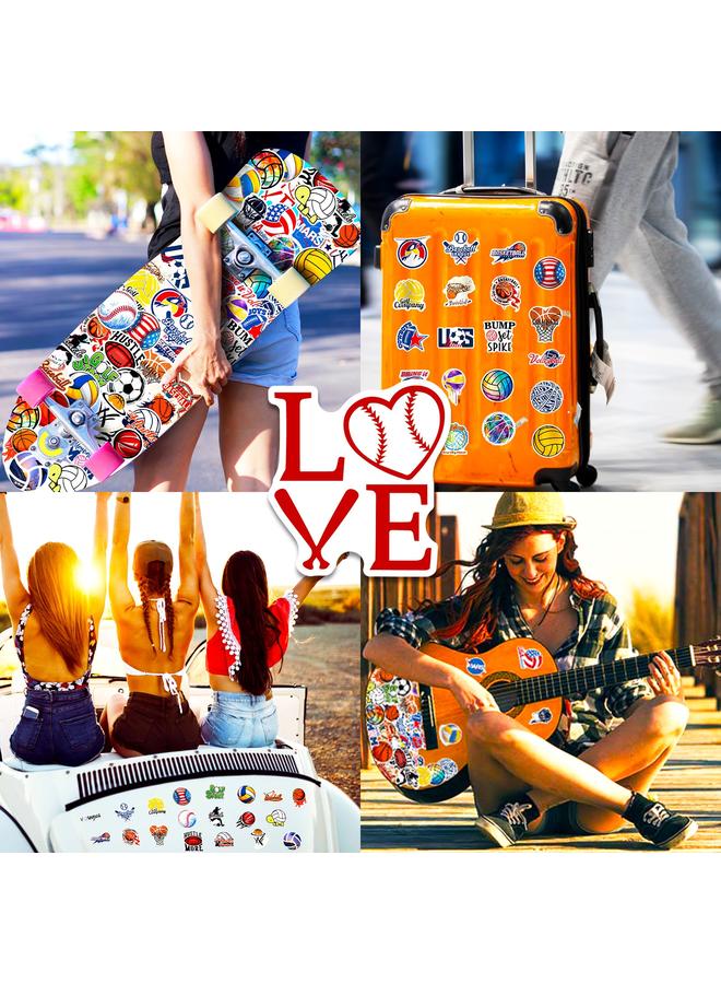 Bluejw 50 Self-created Ball Sports Stickers Football Volleyball Softball Football NBA Basketball Sports Collection Stickers - Image 5