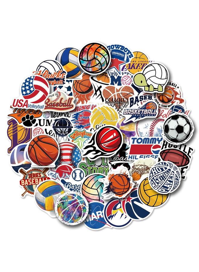 Bluejw 50 Self-created Ball Sports Stickers Football Volleyball Softball Football NBA Basketball Sports Collection Stickers - Image 1