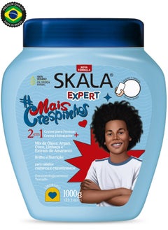 SKALA SKALA Mais Crespinhos 2 in 1 Kids Treatment Cream, styling, Moisturizing and Deep Hydration for Frizzy and Curly Hair 1000g ( Brazil )  - Image 1
