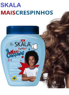 SKALA SKALA Mais Crespinhos 2 in 1 Kids Treatment Cream, styling, Moisturizing and Deep Hydration for Frizzy and Curly Hair 1000g ( Brazil )  - Image 4