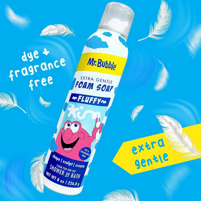 Mr. Bubble Extra Gentle Foam Soap - Fragrance Free Kids Hand and Body Wash 8OZ, Pack of 6 - Image 3