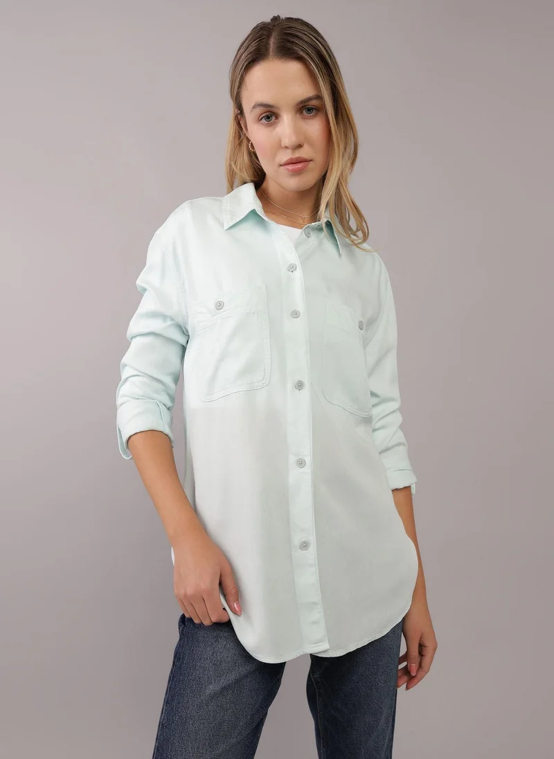 امريكان ايجل Long-Sleeve Button-Up Shirt