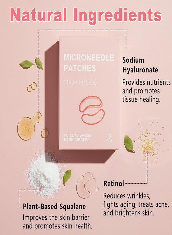 Charunee Micro Eye Patches, Under Eye Patches for Puffy Eyes and Dark Circles, Forehead & Smile Line Patches, Facial Anti Wrinkle Patches, Skin Care Masks for Women (6 Pairs) - Image 2