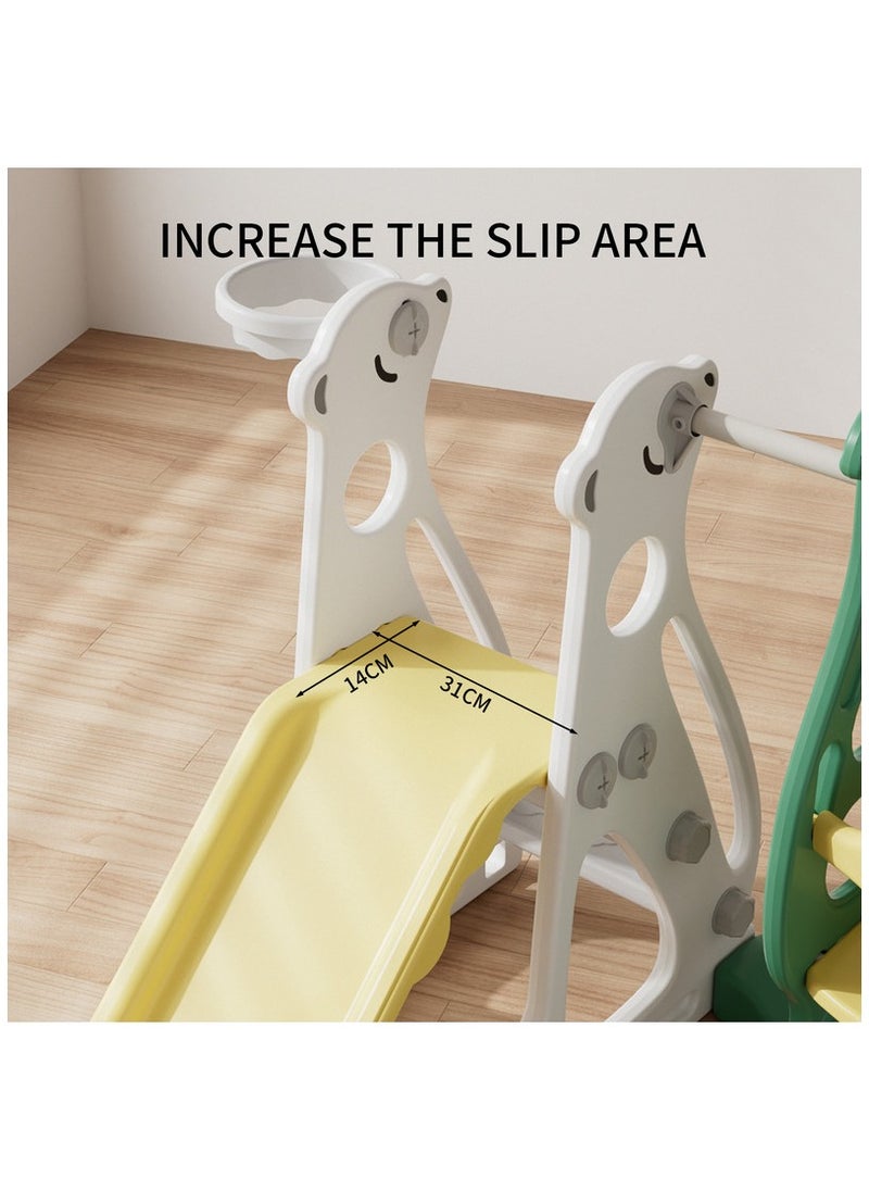FULL JOY 3*1Polar Bear Slide with a Swing +Basketball  - Image 2