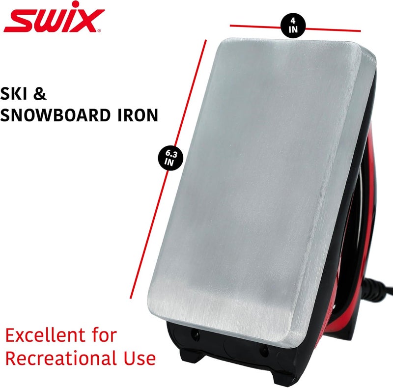 Swix T77 Economy Waxing Iron for Alpine and Nordic Skis, Snowboard | 110V 1000 Watt Wax Iron with Temperature Adjustment - Image 3