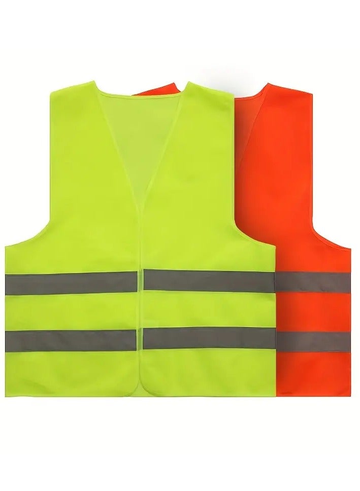 Scrolls Reflective Safety Vests High Visibility Breathable Day Night Warning Jacket for Construction, Traffic, Cycling Safety Purpose Pack of 1  - Image 3