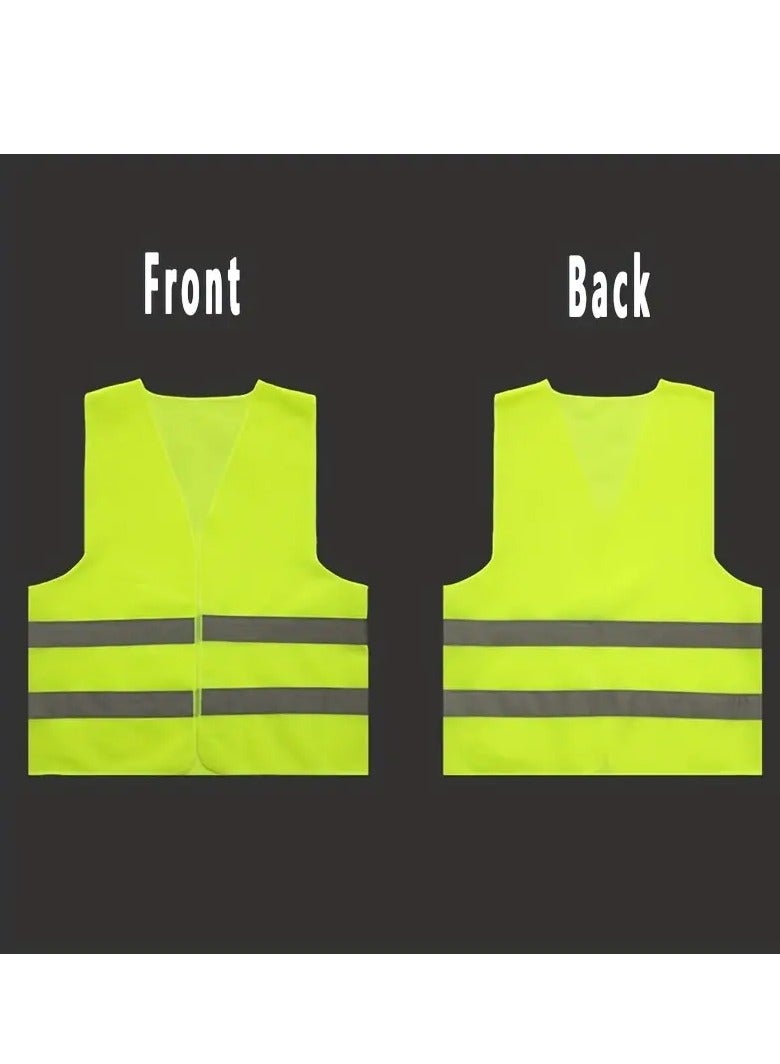 Scrolls Reflective Safety Vests High Visibility Breathable Day Night Warning Jacket for Construction, Traffic, Cycling Safety Purpose Pack of 1  - Image 4