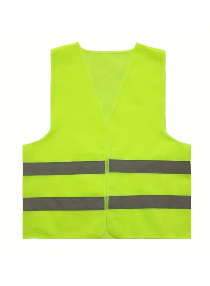 Scrolls Reflective Safety Vests High Visibility Breathable Day Night Warning Jacket for Construction, Traffic, Cycling Safety Purpose Pack of 1  - Image 2