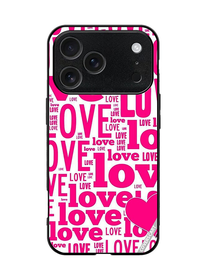COVERSCART Protective Case Cover For Apple iPhone 17 Pro Love Magazine Design Pink