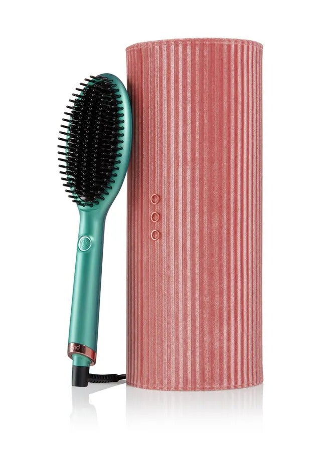 ghd مجموعة هدايا Glide Limited Edition Hot Brush باللون اليشم الجذاب - Image 1