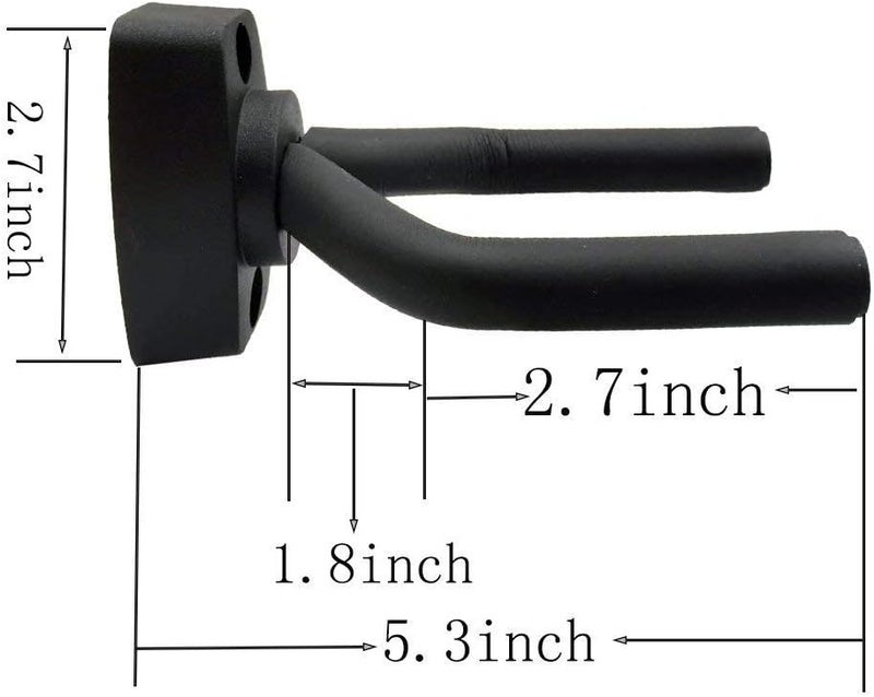 VEIDIA 6 Pcs Guitar Hangers Keep Hook Holder Wall Mount for All Size Guitars, Bass, Mandolin, Banjo - Image 3
