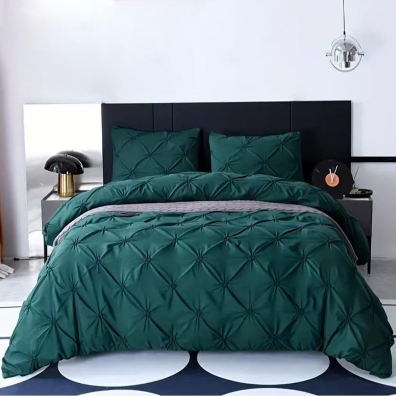 Soft Bedding for Bedroom, Durable Full Bed Comforter Bedding Set，Bedding Set (1 Bed Cover + 2 Pillow Covers)，Blue Green - Image 1
