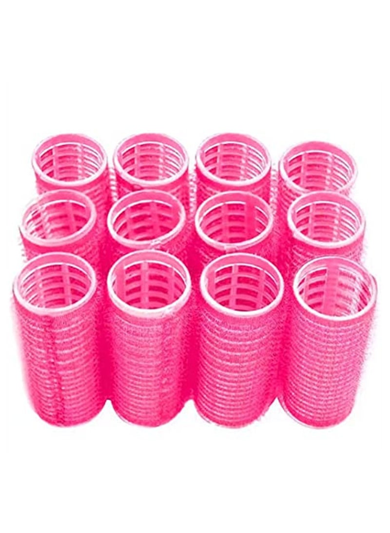 BLOOMING TIME 12 Pack Self Grip Salon Hairdressing Curlers, DIY Curly Hairstyle, Colours May Vary - Image 1