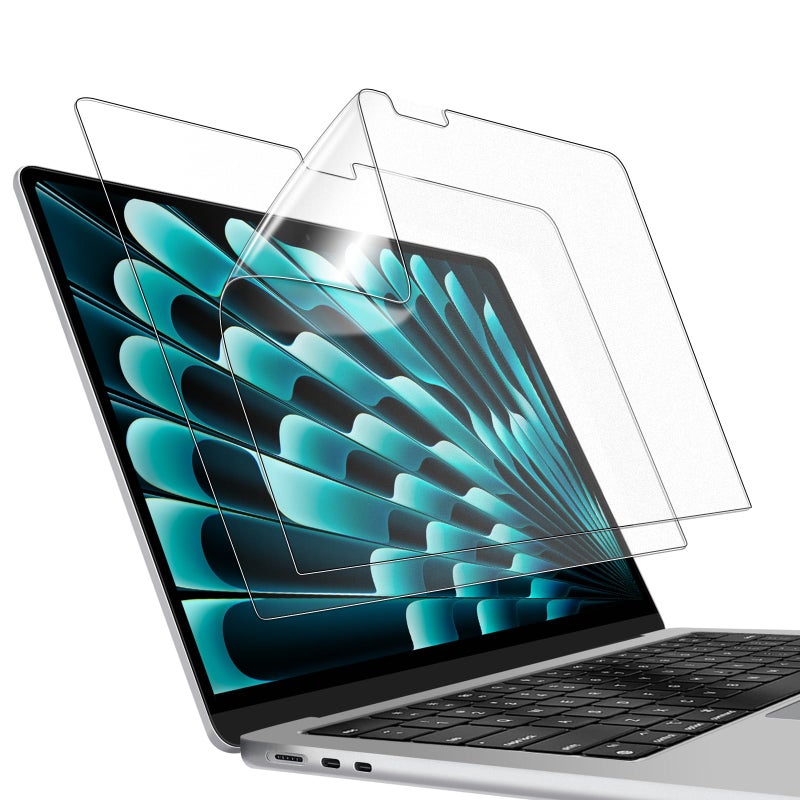 JETech Screen Protector for MacBook Air 13 Inch M2M5 20222026 AntiGlare PET Matte Film AntiFingerprint 2Pack - Image 2