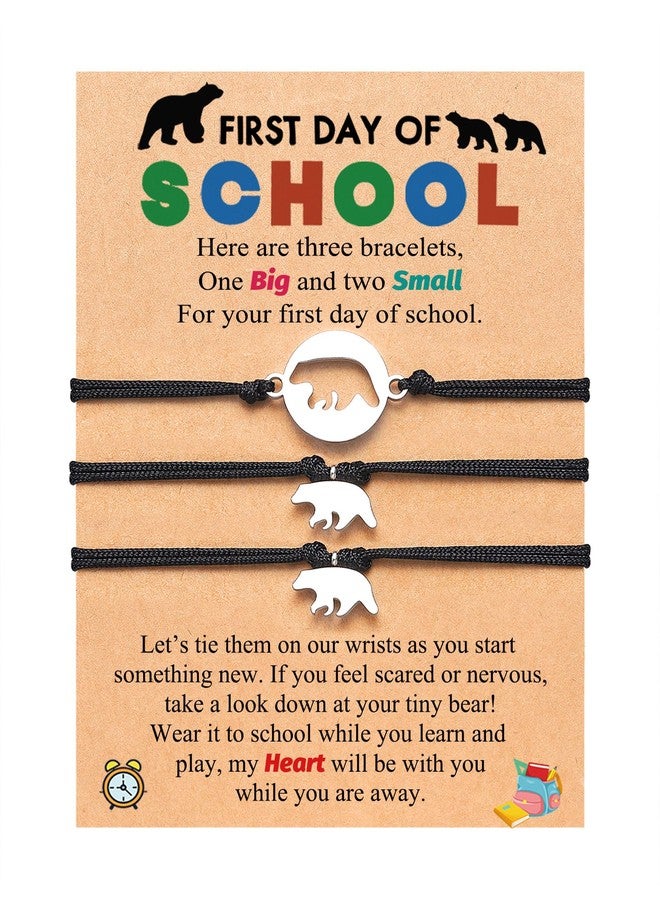 UPROMI Back to School Stuff Gifts Bracelet Mommy and Me, First Day of School Kindergarten Preschool 1st 2nd Grade Bracelet Gift Mom Mother Son Daughter - Image 1