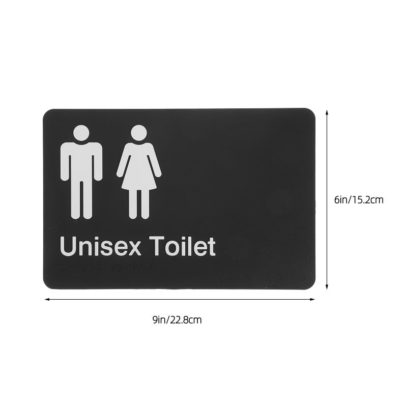 Braille Sign Replacement Braille Unisex Restroom Sign Decor Restroom Sign Braille Public Signage Braille Unisex Toilet Sign - Image 5