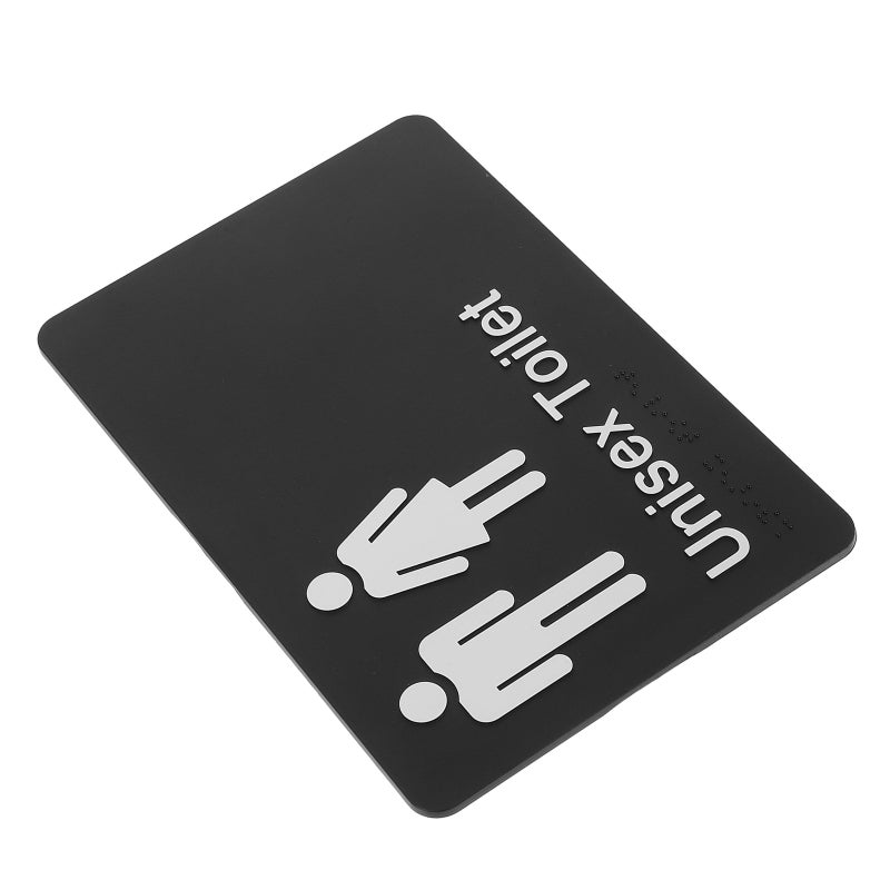 Braille Sign Replacement Braille Unisex Restroom Sign Decor Restroom Sign Braille Public Signage Braille Unisex Toilet Sign - Image 1