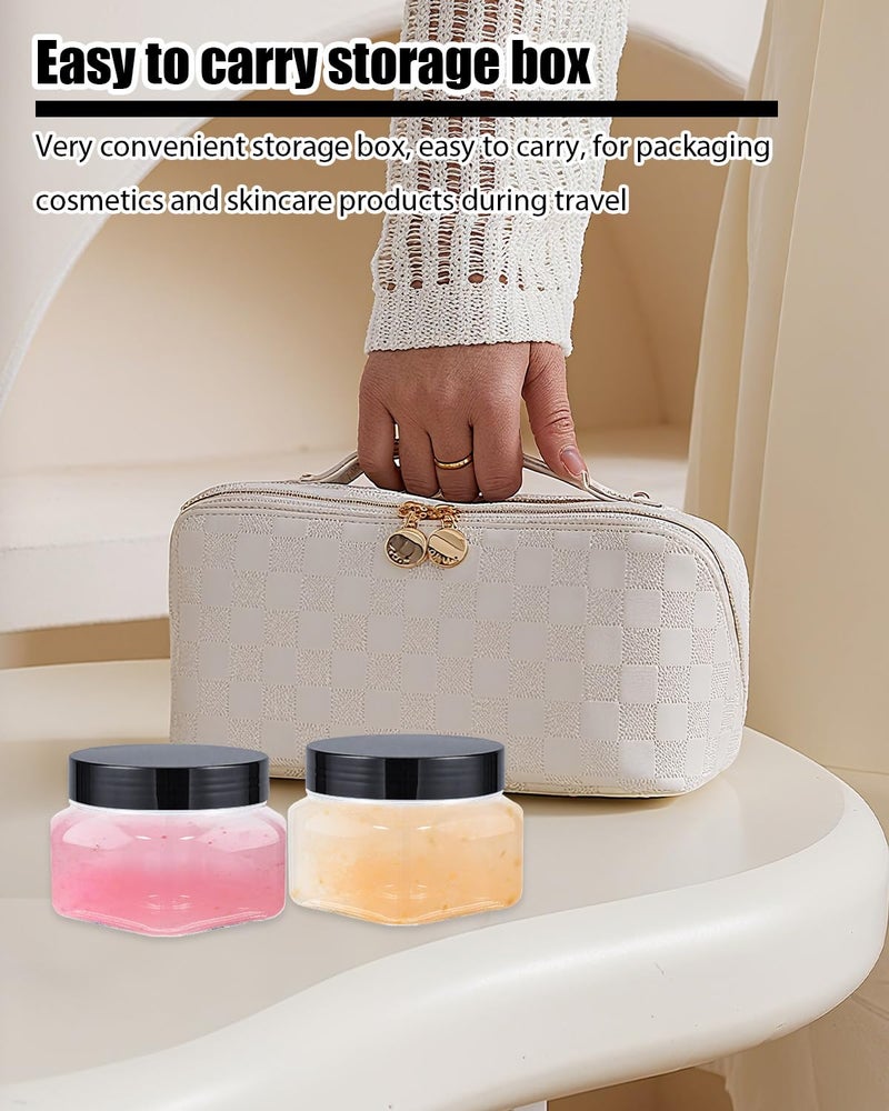 Wuqoioo Clear Storage Jars, 16 Pcs 5 Oz Plastic Jars With Lids Plastic Containers With Lids For Lotion, Cream, Body Butter, Makeup, Ointments (Clear) - Image 4