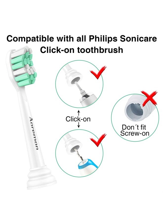 Aoremon Replacement Toothbrush Heads for Philips Sonicare ProtectiveClean 4100 5100 C1 C2 HX9023/65, 10 Pack - Image 2