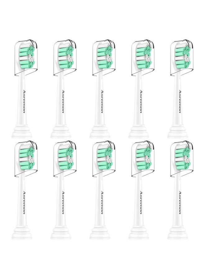 Aoremon Replacement Toothbrush Heads for Philips Sonicare ProtectiveClean 4100 5100 C1 C2 HX9023/65, 10 Pack - Image 1