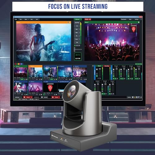 AVKANS NDI PTZ Camera - 30X Auto Tracking Live Streaming Cam with SDI/HDMI/IP Outputs for Church Worship School Sport Hospital Wedding(NDI HX2 and NDI HX3) - Image 2