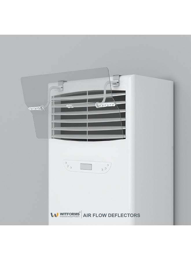 ويتفورمز WITFORMS / StandFlow - عاكس هواء مكيف الهواء، سهل التركيب بدون ثقب الجدار، حجم قابل للتعديل ليناسب جميع أنواع وأحجام مكيفات الهواء - Image 1
