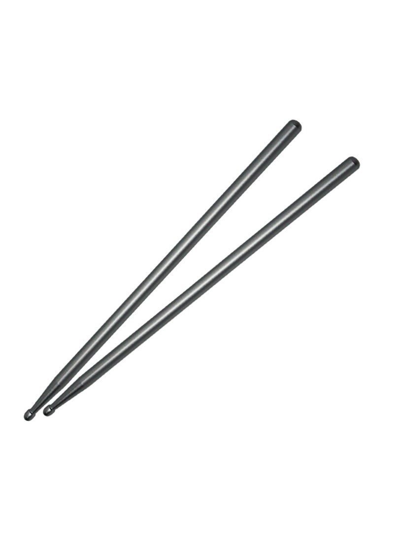 Generic Aluminum Alloy drumstick 5A solid power-increasing aluminum drumstick metal weight-bearing speed-up open wrist drum set musical instrument drum stick Galaxy Gray 