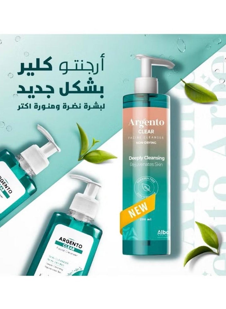 ARGENTO Argento Clear Facial Cleanser For Oily - 200 Ml 1+1  - Image 2