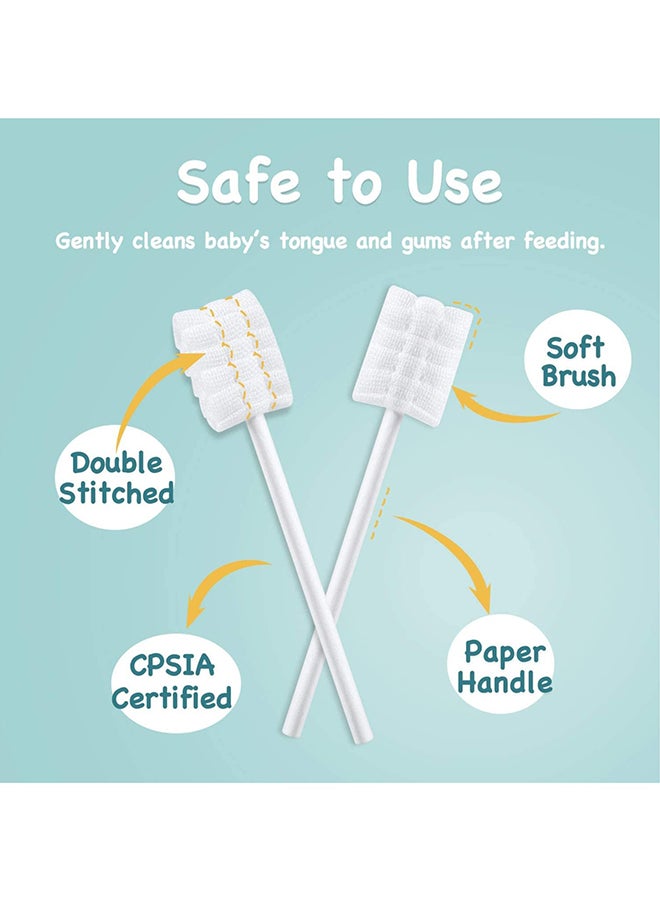 LINJIE Baby Toothbrush Tongue Cleaner, 30 Pieces - Image 3