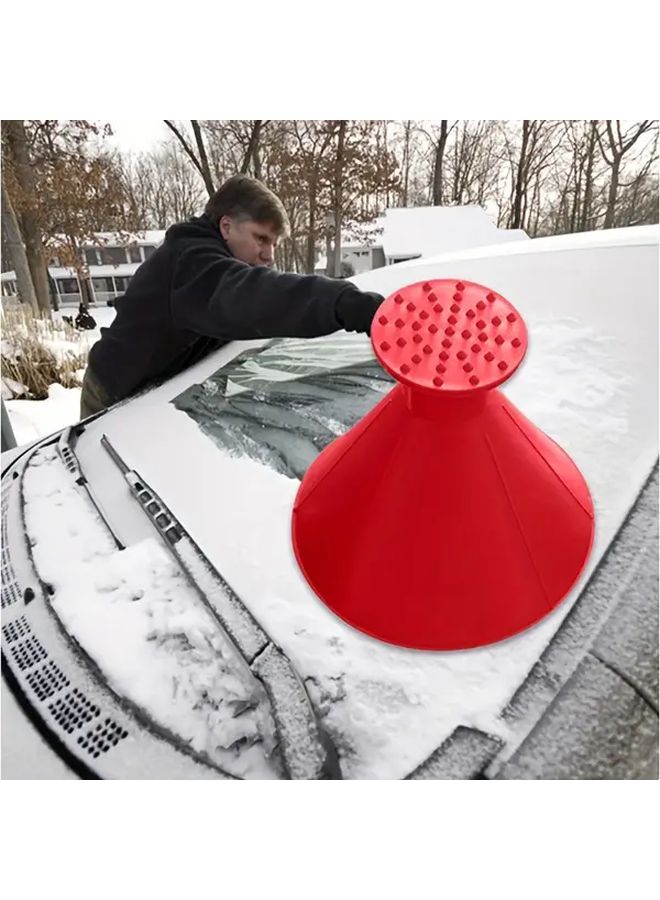 Multi Color Car Snow Ice Scraper Funnel Tool Set For Easy Window Removal - Image 5