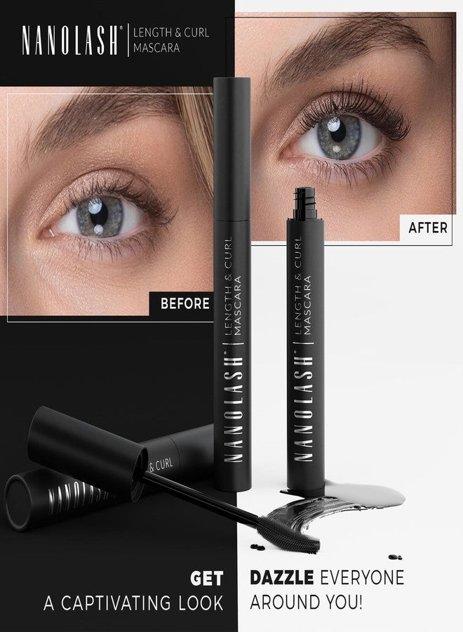 Nanolash Length&Curl Mascara 10 ml - lengthening and curling mascara, the effect of perfectly long and perfectly curled eyelashes, black mascara - Image 2