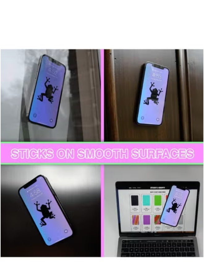 6 Pcs Color Adhesive Silicone Suction Phone Case, Multipurpose Non Slip Phone Suction Cup, Universal Phone Sticky Grip, Suitable for Mirror Bathroom Home Kitchen  - Image 4