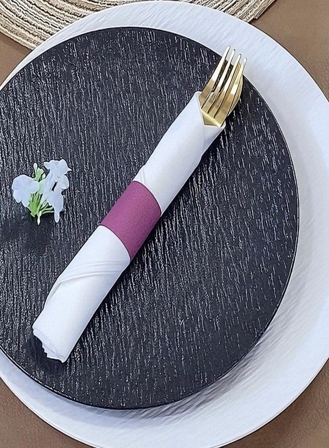 Germiwipe Paper Napkin Rings self Adhesive, Paper Napkin Band Box of 500 Size 4.25" x 1.5" (Burgundy) - Image 3