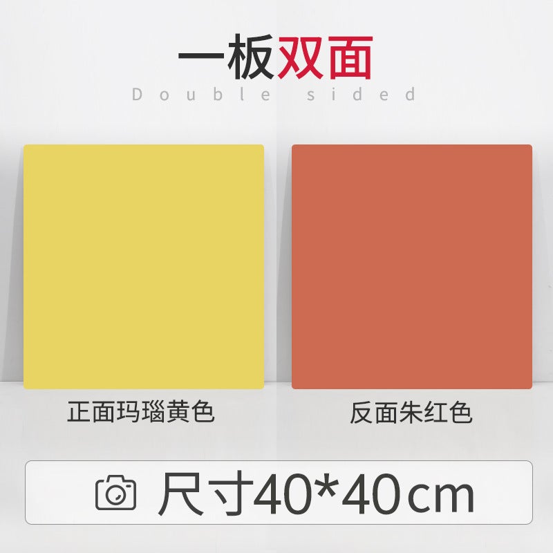 Ins Style Double-Sided Po Background Board Shooting Morandi Color Internet Celebrity Po Props Gourmet Pure Color Pography Wooden Board - Image 1